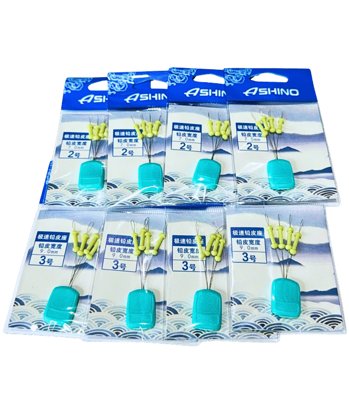 hạt chì giữ dây (5) HẠT CHÌ GIỮ DÂY ASHINO – SIZE 2 & 3 Phụ kiện cố định chì – bảo vệ dây – tăng độ ổn định khi câu - Ảnh 1