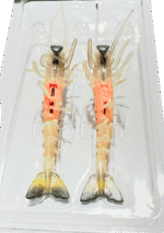 Mồi tôm mềm có kèm lưỡi câu - 1 vỉ gồm 2 con tôm. - Ảnh 5