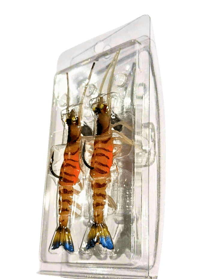 dc0e8e67-973f-4c59-8105-c5dc3d6f6801 Mồi tôm mềm có kèm lưỡi câu - 1 vỉ gồm 2 con tôm. - Ảnh 1