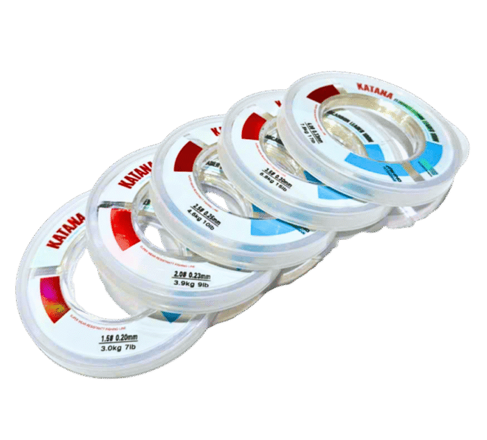 Dây câu Katana Fluorocarbon Leader 100M - Dây Leader trong suốt, siêu bền, chống xoắn - Ảnh 4