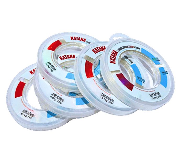 Dây câu Katana Fluorocarbon Leader 100M - Dây Leader trong suốt, siêu bền, chống xoắn - Ảnh 6
