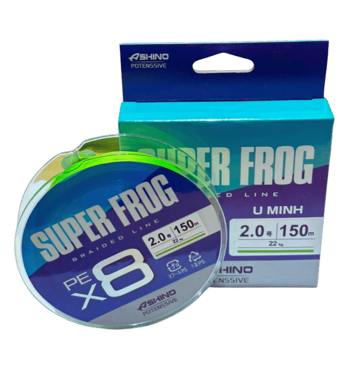 Dây PE Cá Lóc Ashino Super Frog X8 UMinh 150M – SIÊU BỀN, SIÊU MƯỢT, CHUYÊN DỤNG CHO CÂU CÁ LÓC. - Ảnh 5
