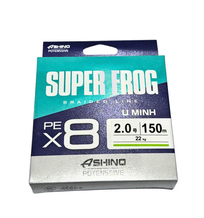 Dây PE Cá Lóc Ashino Super Frog X8 UMinh 150M – SIÊU BỀN, SIÊU MƯỢT, CHUYÊN DỤNG CHO CÂU CÁ LÓC. - Ảnh 2
