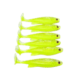 Mồi mềm IKA  cá màu vàng neon phát sáng, không kèm lưỡi câu. - Ảnh 4