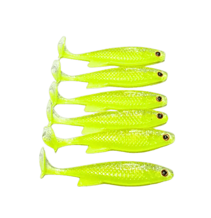 Mồi mềm IKA  cá màu vàng neon phát sáng, không kèm lưỡi câu. - Ảnh 4