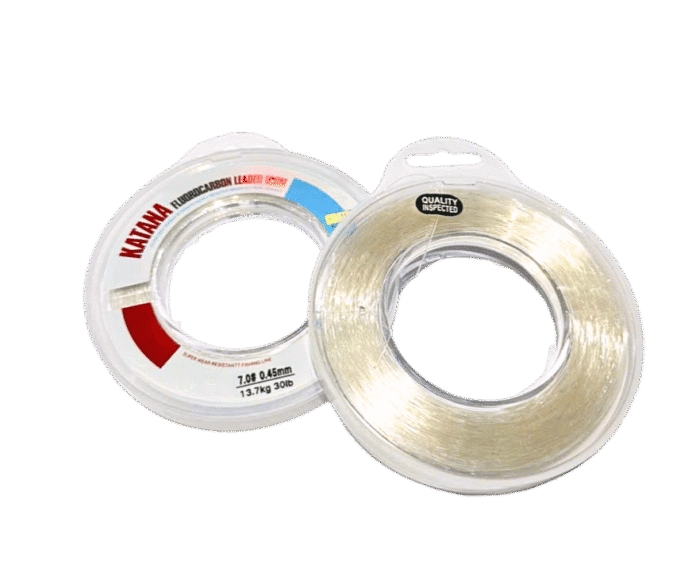 Dây câu Katana Fluorocarbon Leader 100M - Dây Leader trong suốt, siêu bền, chống xoắn - Ảnh 3