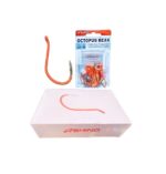 Lưỡi Câu Ashino Octopus Beak màu cam nổi bật - giữ mồi tốt, ăn cá dứt khoát, lên cá chắc tay. - Ảnh 4