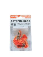 Lưỡi Câu Ashino Octopus Beak màu cam nổi bật - giữ mồi tốt, ăn cá dứt khoát, lên cá chắc tay.